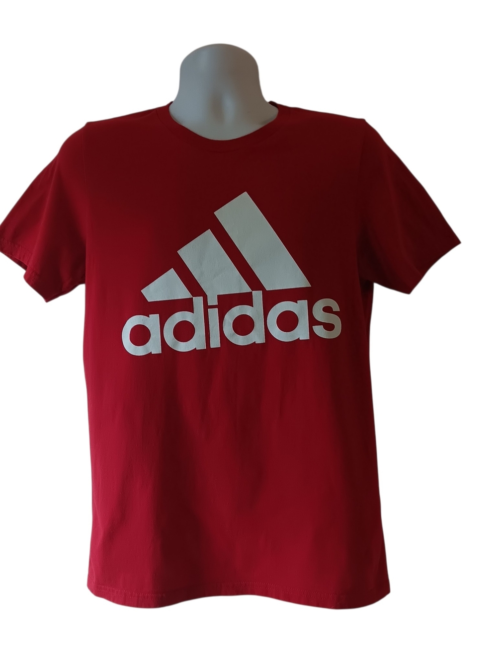 Adidas Amplifier Tee men's red short-sleeve graphic t-shirt size M